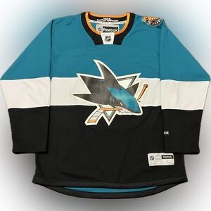 San Jose Sharks Blank 2015 Stadium Series Reebok NHL Hockey Jersey Size L
